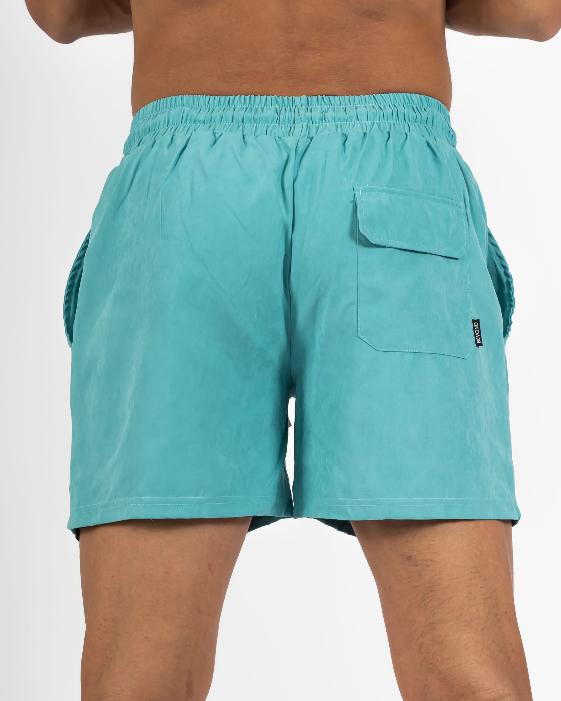 Capri Blue Water-Reactive Swim Shorts - Stylish & Functional 