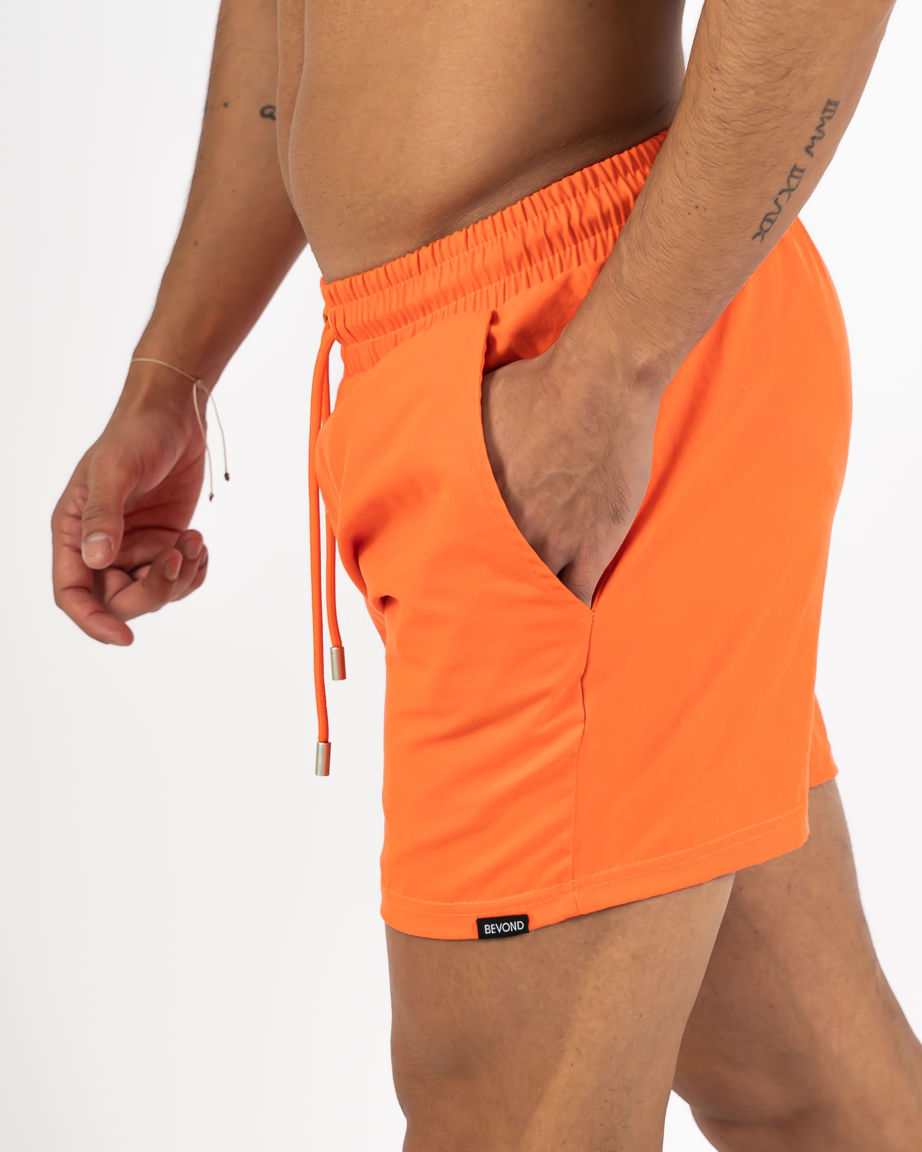 Orange Water-Reactive Swim Shorts - Unique & Vibrant Swimwear