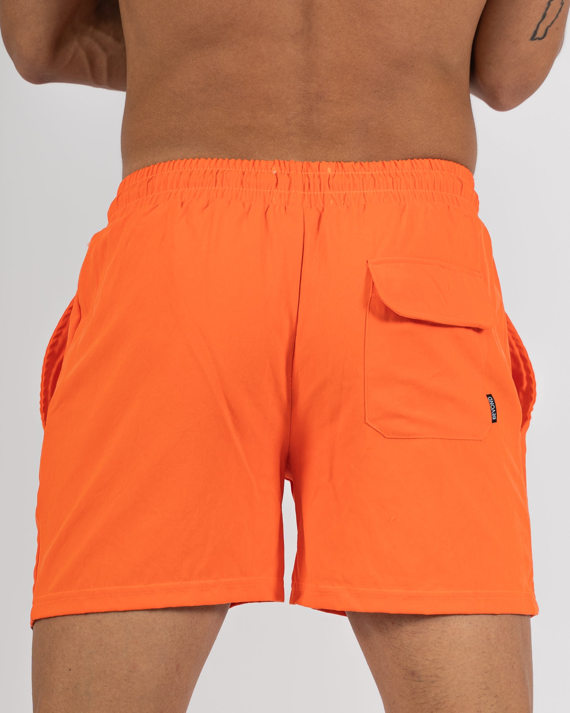 Orange Water-Reactive Swim Shorts - Unique & Vibrant Swimwear